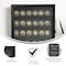 Flash Furniture Maverick 14.5x17.5 Solid Pine Medals Display Case w/4 Channel Grooved Removable Shelves in Black HMHD-23M018YBN1-BLK-1417-GG - alternate 10